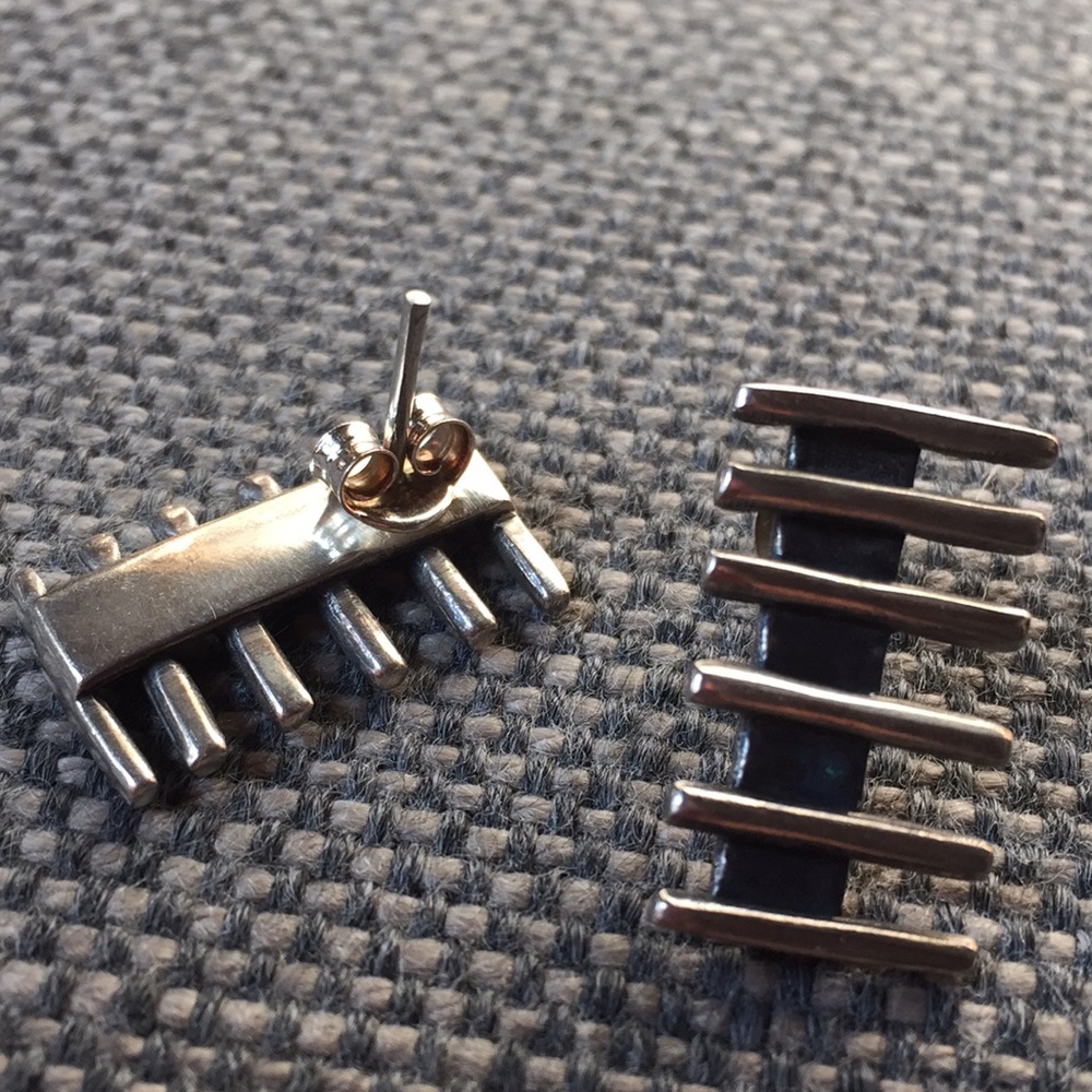 Silver earrings